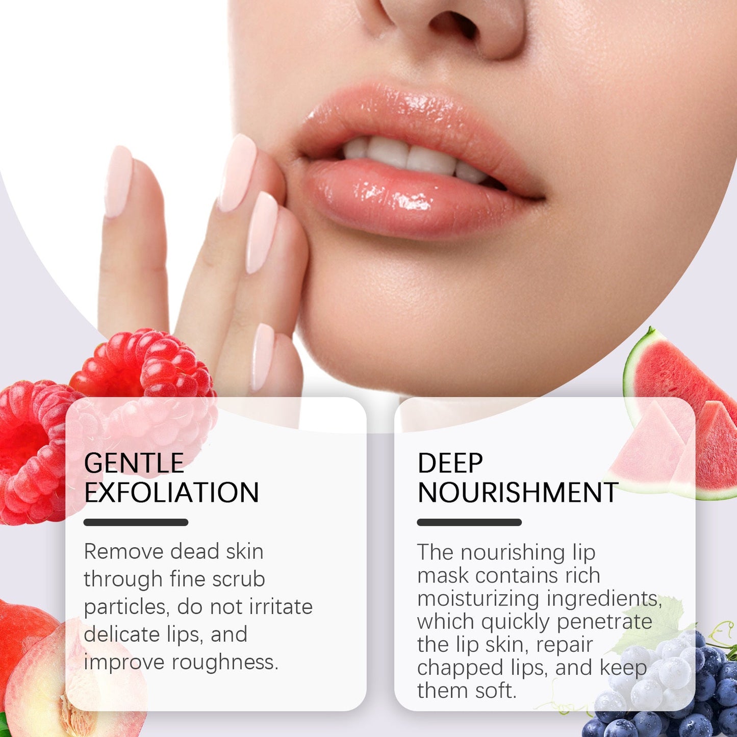 Set de Cuidado Nutritivo para Labios EELHOE, Hidratante y Suave, Hidratación y Nutrición para Labios Suaves